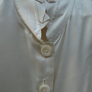 Cream Colored Silk Blouse